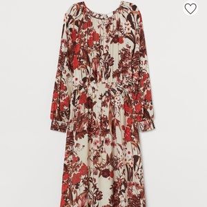 H&M Smocked Floral Dress S